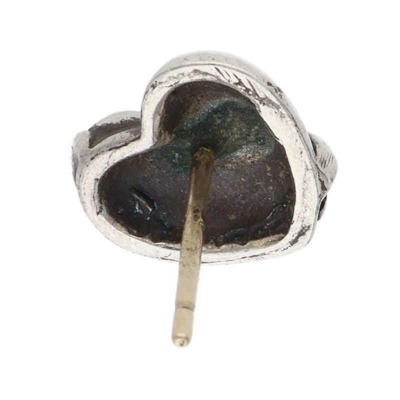 Chrome Hearts Stud Heart Silver Earrings