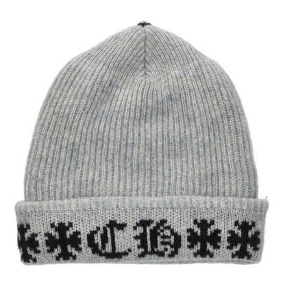 Chrome Hearts Big Daddy Cross Button CH Plus Embroidery Cashmere Knit Cap