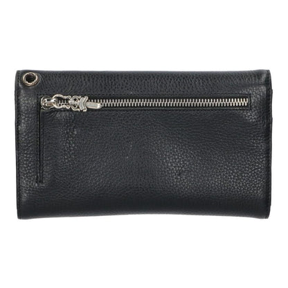 Chrome Hearts Wave Cross Ball Button Leather Wallet