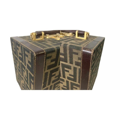 Fendi Zucca Pattern Shoulder Bag Vanity Vintage