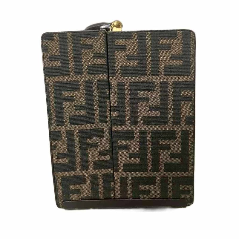 Fendi Zucca Pattern Shoulder Bag Vanity Vintage