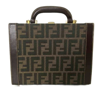 Fendi Zucca Pattern Shoulder Bag Vanity Vintage