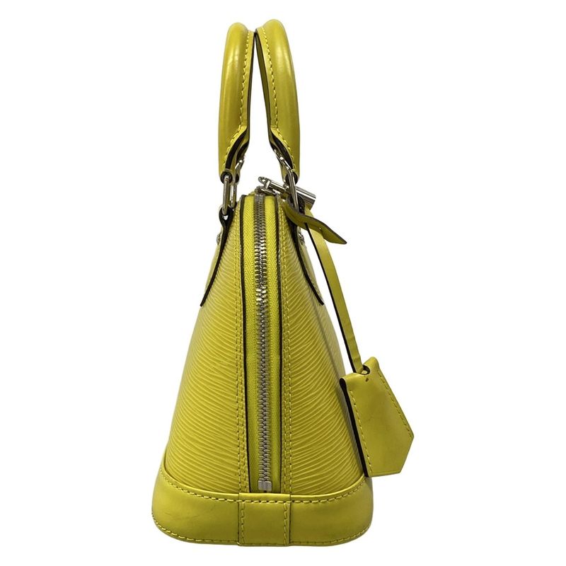 Louis Vuitton Handbag Epi Alma BB Pistache Leather