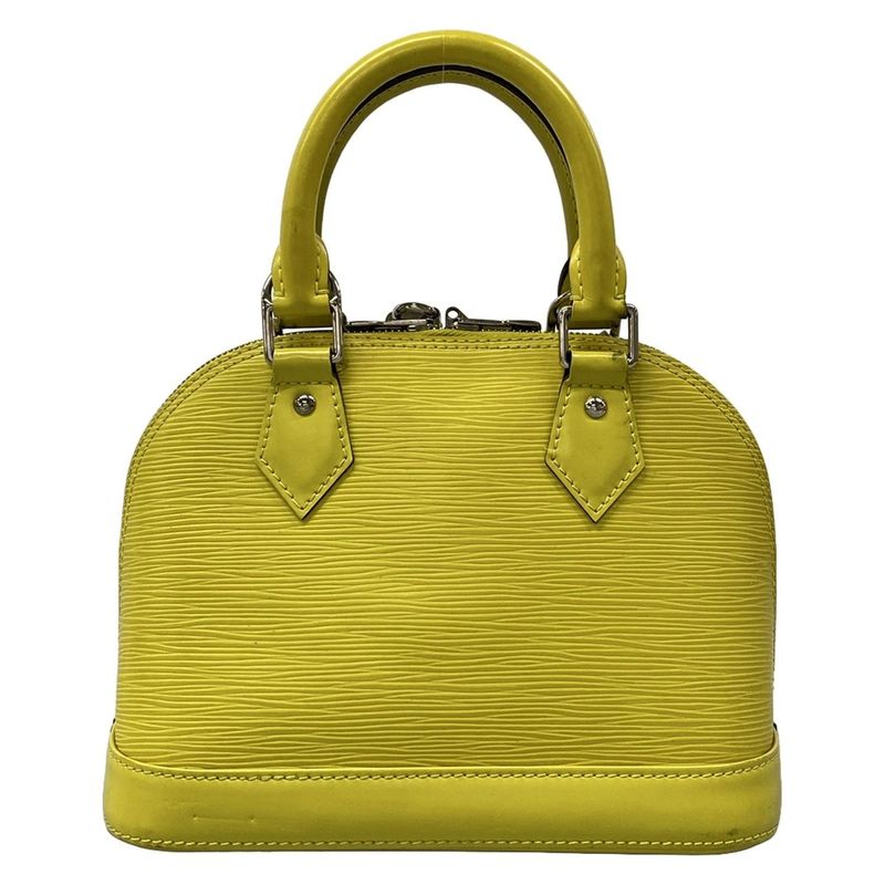 Louis Vuitton Handbag Epi Alma BB Pistache Leather