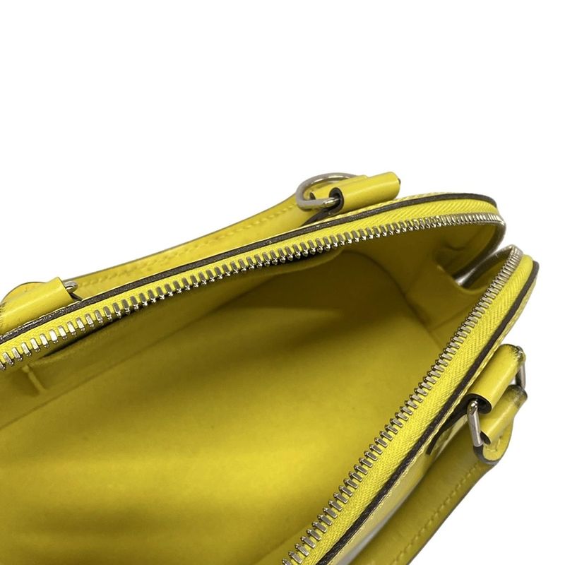 Louis Vuitton Handbag Epi Alma BB Pistache Leather