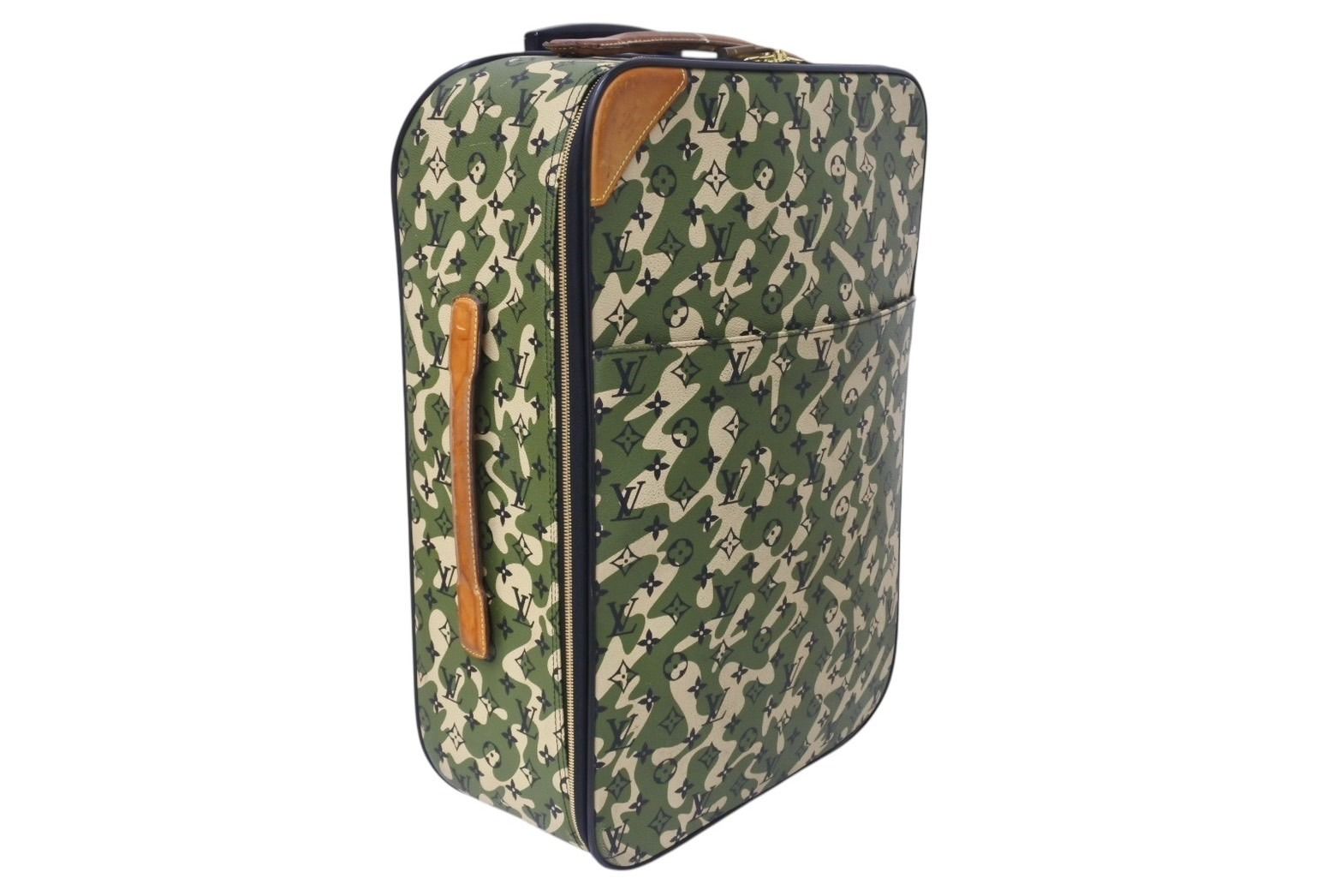 Louis Vuitton Pegase 60 Takashi Murakami Travel Bag Monogram Moflage Canvas — view 3