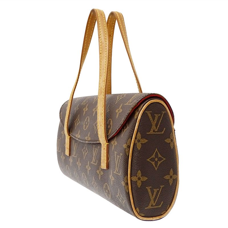Louis Vuitton Bag Handbag Monogram Canvas Sonatine Brown Handheld Flap Type