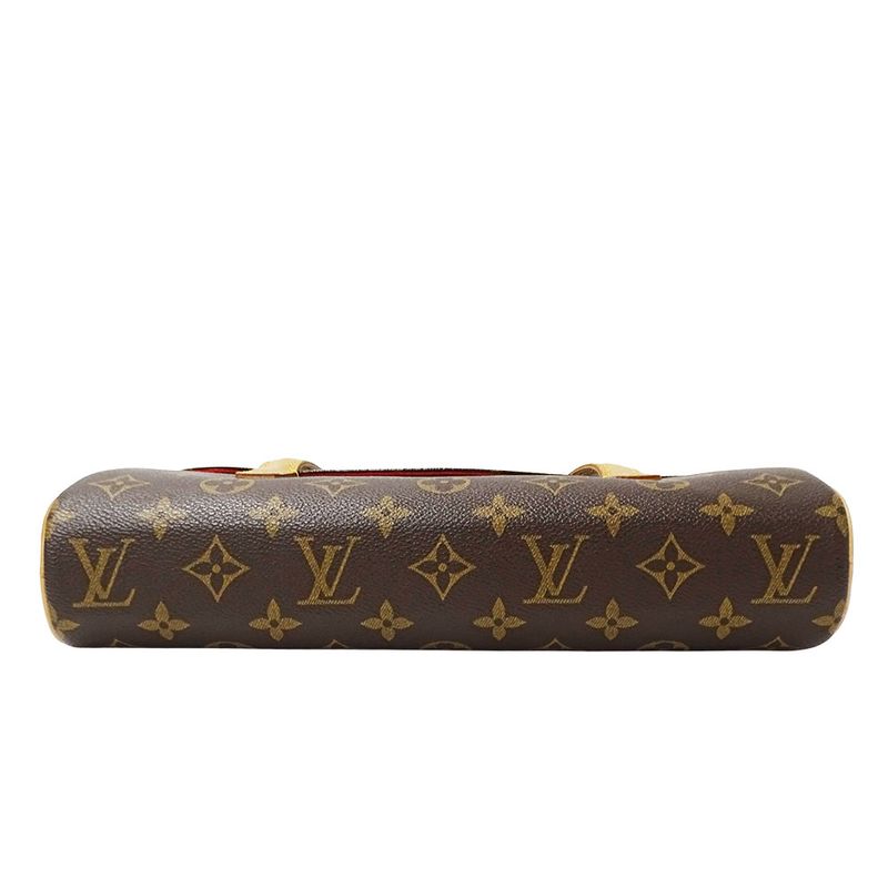 Louis Vuitton Bag Handbag Monogram Canvas Sonatine Brown Handheld Flap Type
