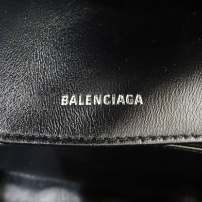 Balenciaga Shoulder Bag Leather Touch Puffy Black Quilted