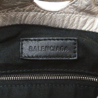 Balenciaga Shoulder Bag Leather Gold Metallic Chain