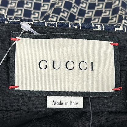 Gucci Pants 38 S Dark Navy Ivory Red