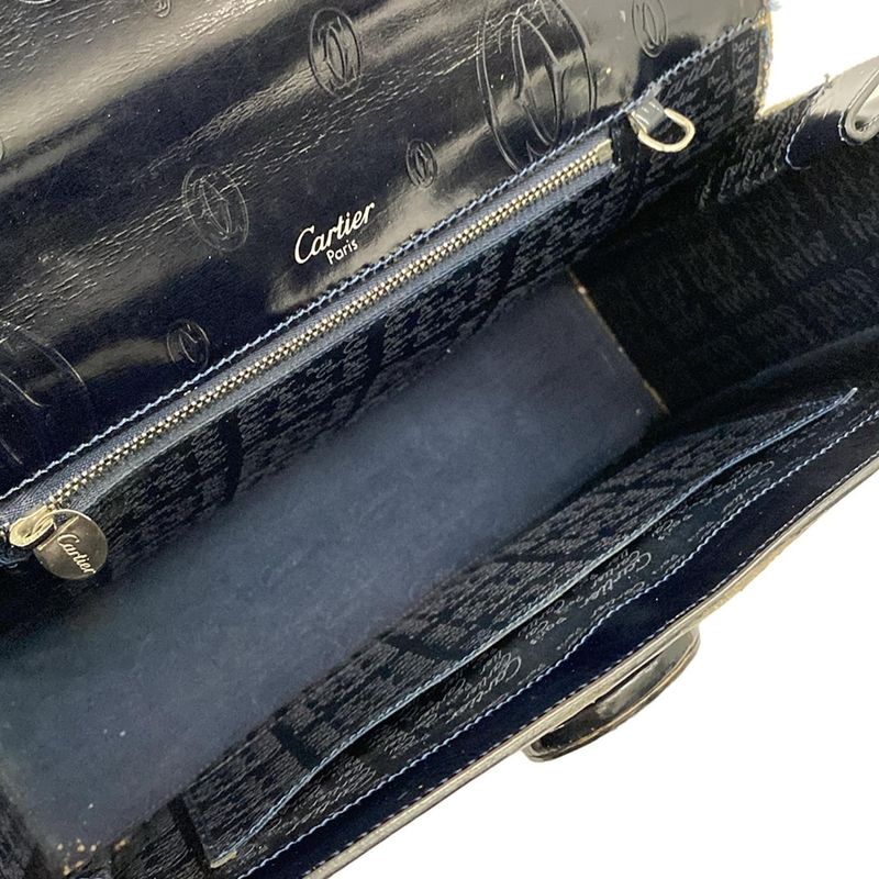 Cartier Handbag Happy Birthday Dark Navy Leather