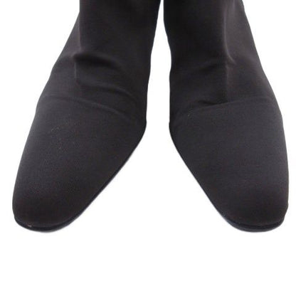 Prada Sports Sport Logo Long Boots Fabric Brown 38.5