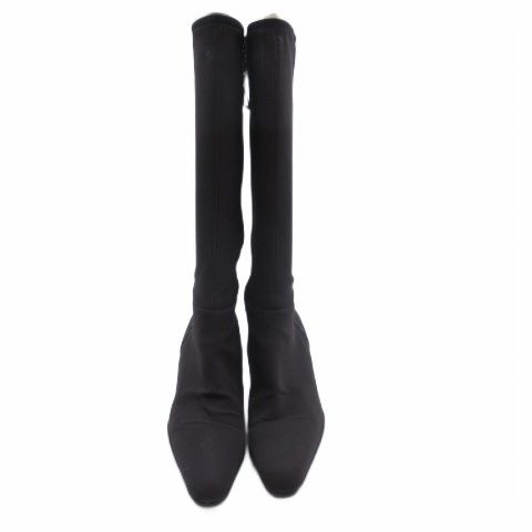 Prada Sports Sport Logo Long Boots Fabric Brown 38.5