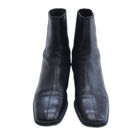 Prada Side Gore Short Boots Black 36.5