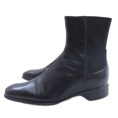 Prada Side Gore Short Boots Black 36.5