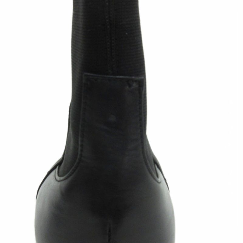 Prada Side Gore Short Boots Black 36.5