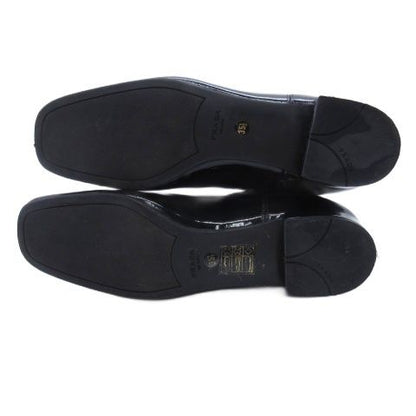 Prada Enamel Side Gore Boots Black 35.5