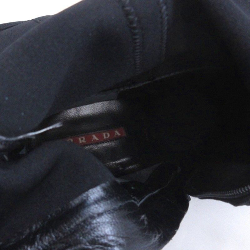 Prada Sports Sport Long Boots Black 38.5