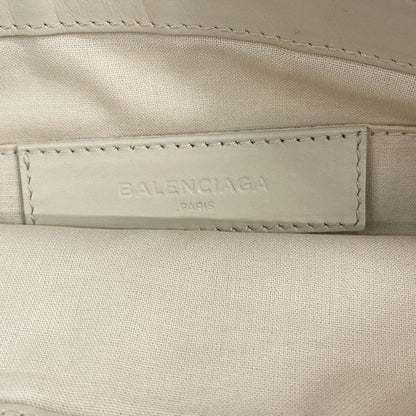Balenciaga Clutch Navy Clip M Yellow White Leather