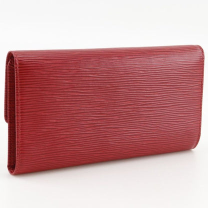 Louis Vuitton Porte Tresor International Trifold Epi Leather Castilian Red