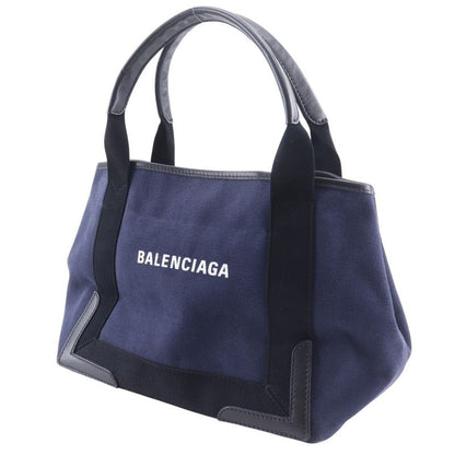 Balenciaga Navy Cabas S Canvas Blue Tote