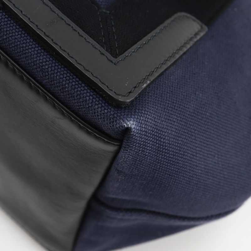 Balenciaga Navy Cabas S Canvas Blue Tote