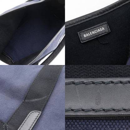 Balenciaga Navy Cabas S Canvas Blue Tote