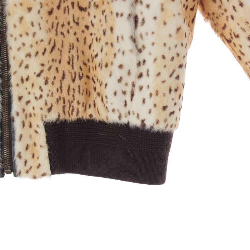 Saint Laurent Anthony Va Carre Lo Goatskin Alpaca Cheetah Leopard Print Jacket