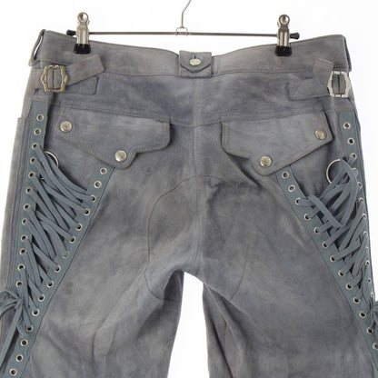 Dior Calfskin Galiano Lace Up Zip Pants