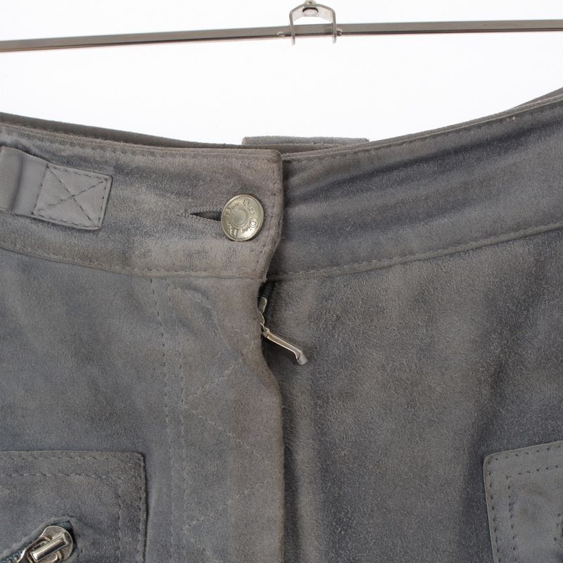 Dior Calfskin Galiano Lace Up Zip Pants