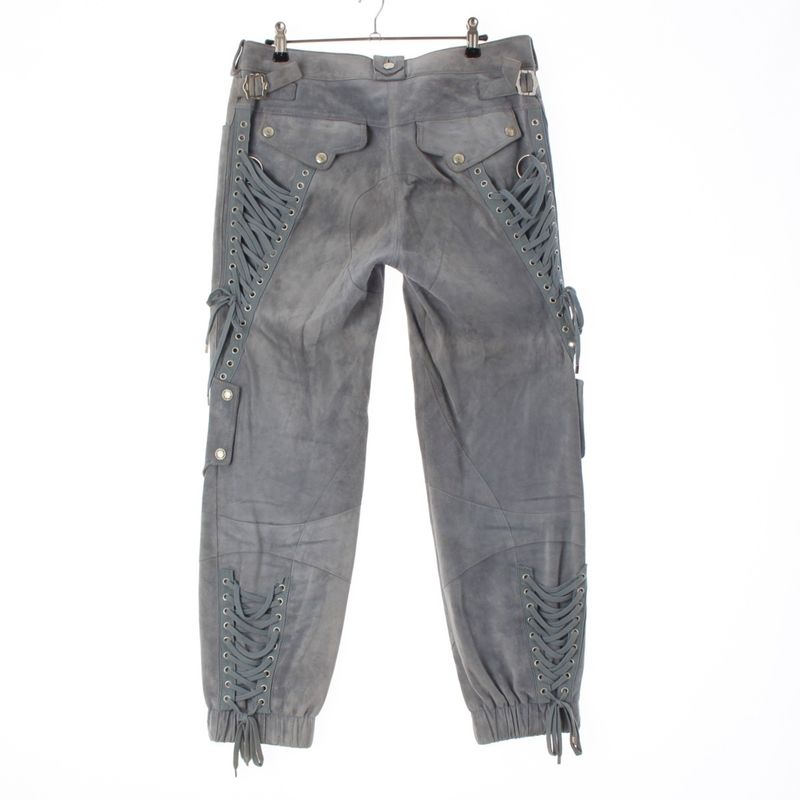 Dior Calfskin Galiano Lace Up Zip Pants