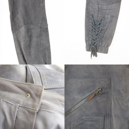 Dior Calfskin Galiano Lace Up Zip Pants
