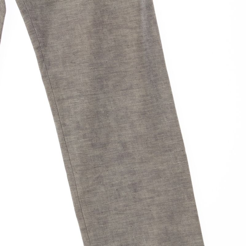 Dior Galiano Era Double Belt Side Line Studs Denim Pants Gray 38