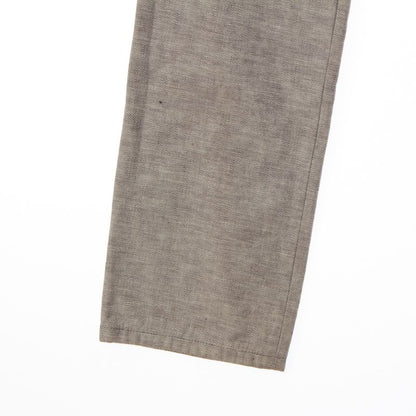 Dior Galiano Era Double Belt Side Line Studs Denim Pants Gray 38