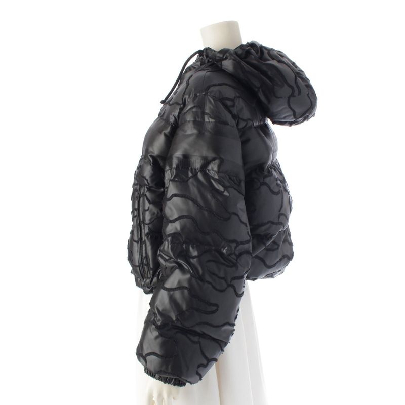 Dior Cropped Insulation Hood Puffer Jacket Black XS