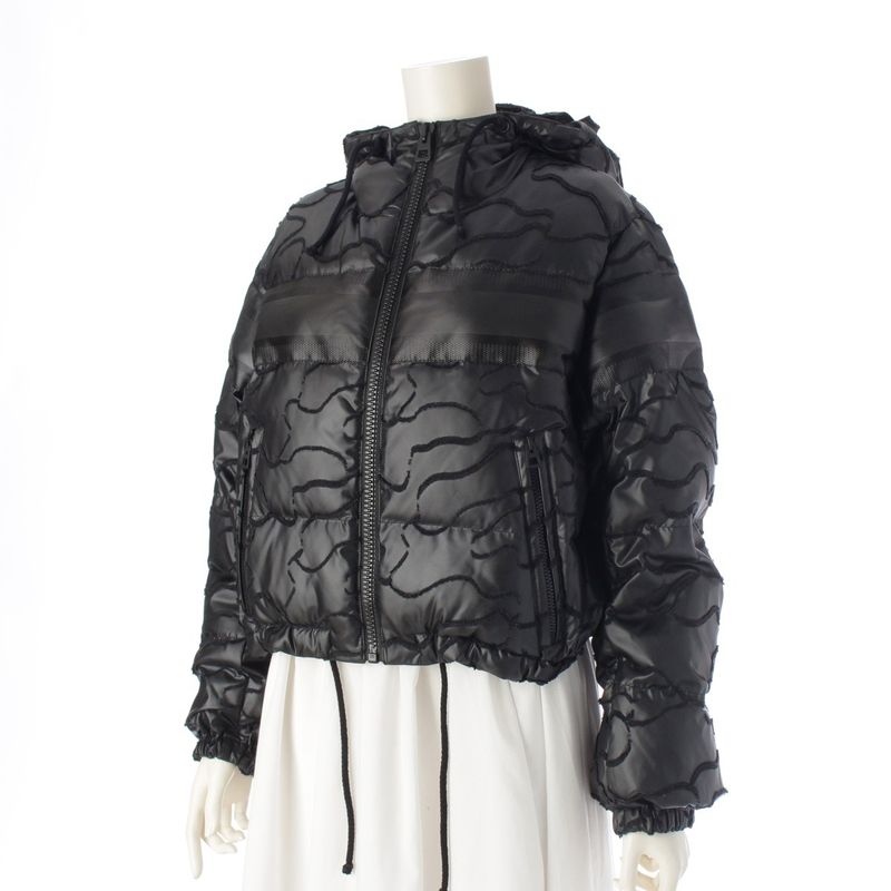 Dior Cropped Insulation Hood Puffer Jacket Black XS