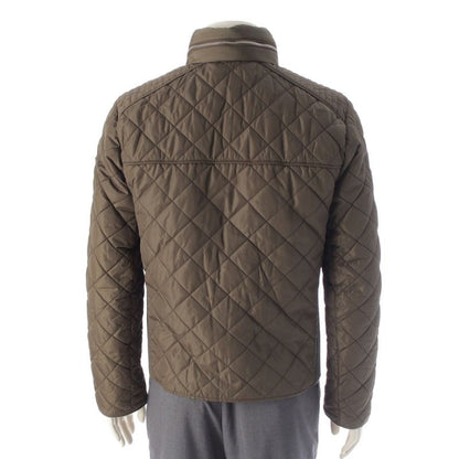 Prada Nylon Quilted Zip Up Jacket Khaki 48