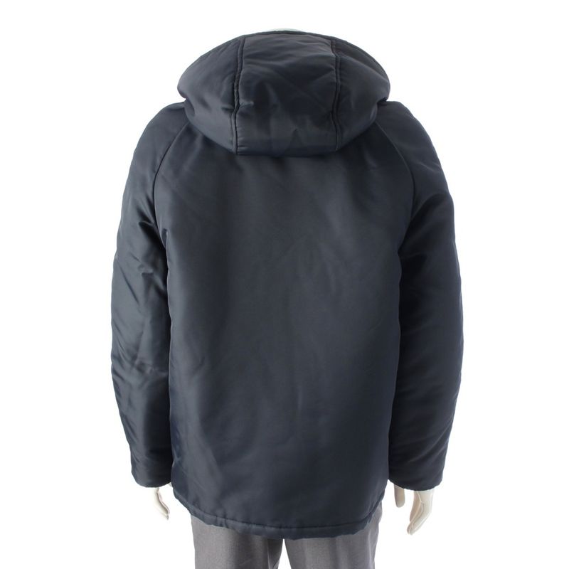Saint Laurent Eddie Era Hooded Military Coat Flight Jacket Navy 46