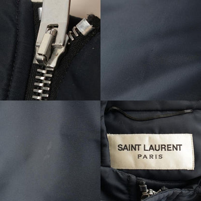 Saint Laurent Eddie Era Hooded Military Coat Flight Jacket Navy 46