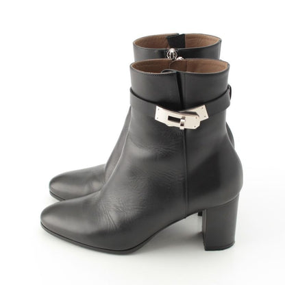 Hermes Saint Germain Kelly Short Boots Black 36