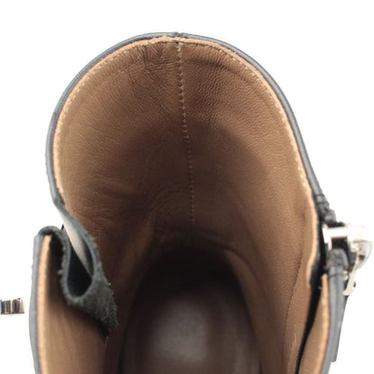 Hermes Saint Germain Kelly Short Boots Black 36