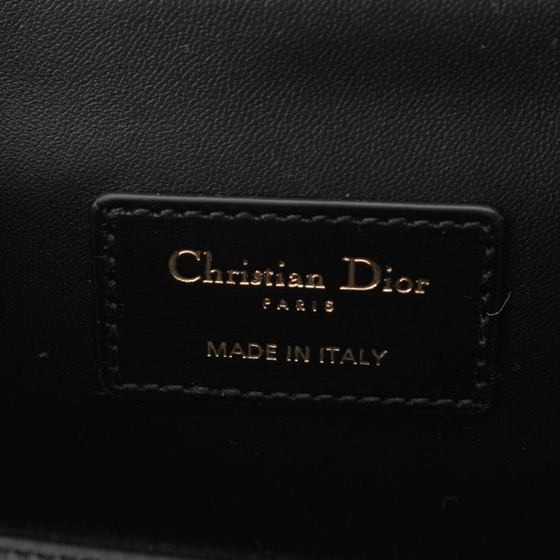 Dior 30 Montane Avenue Calf Leather 2-Way Shoulder Handbag Black