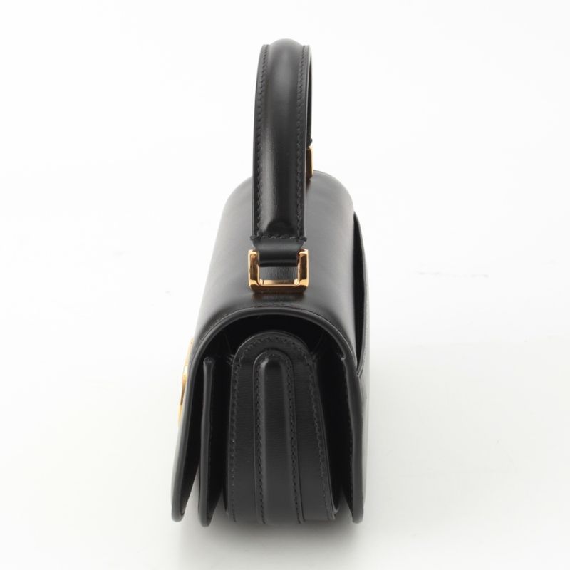 Dior 30 Montane Avenue Calf Leather 2-Way Shoulder Handbag Black