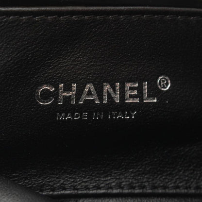 Chanel Quilted 20 Camellia Lambskin Chain Shoulder Bag CC Logo Silver