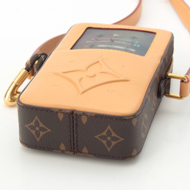 Louis Vuitton Monogram Music Player Wearable Wallet Shoulder Bag Brown