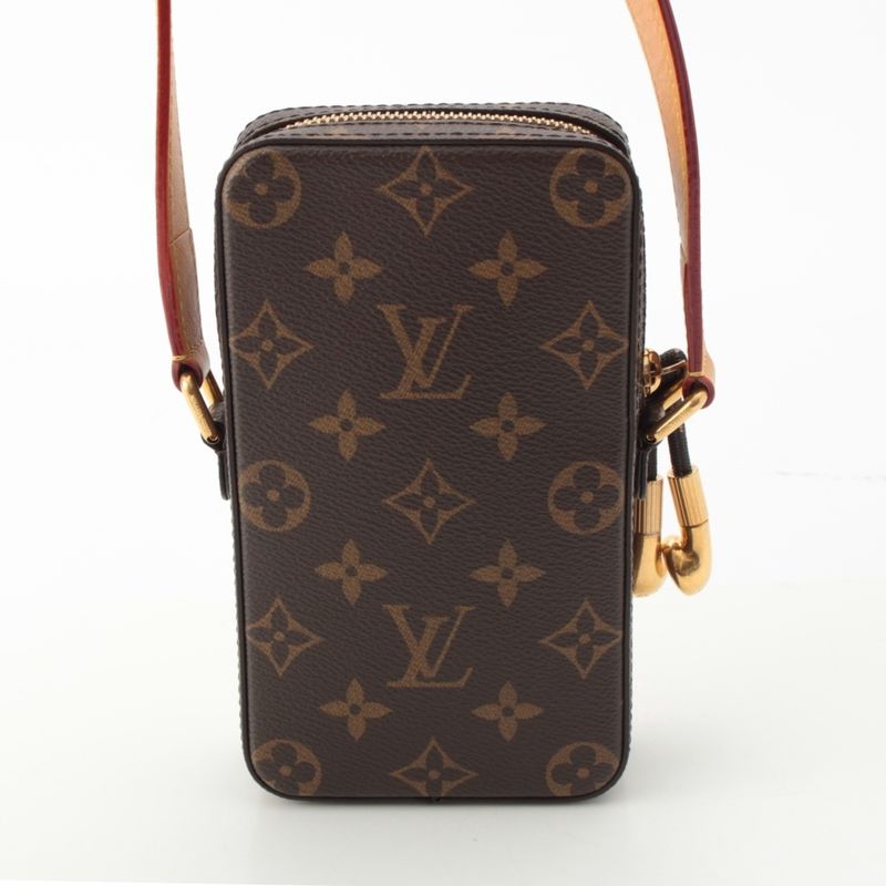 Louis Vuitton Monogram Music Player Wearable Wallet Shoulder Bag Brown