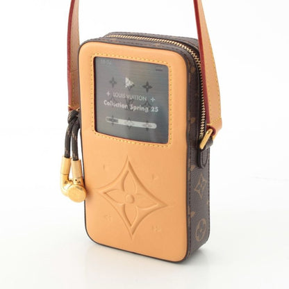 Louis Vuitton Monogram Music Player Wearable Wallet Shoulder Bag Brown
