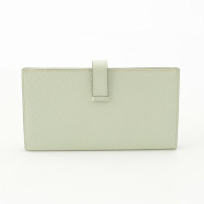 Hermes Bearn Souffle Epsom Wallet Silver Valfiz