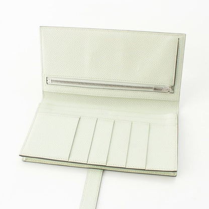 Hermes Bearn Souffle Epsom Wallet Silver Valfiz